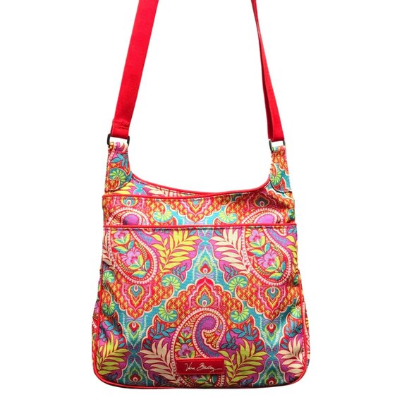 Vera Bradley Lighten Up Slim Crossbody Purse Bag Paisley in Paradise NWOT - Picture 4 of 6